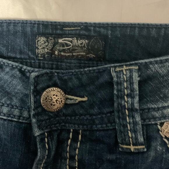 Men's Silver Suki Surplus Jeans W32/L32 Western Boho Classic Festival Rocker - Picture 8 of 12